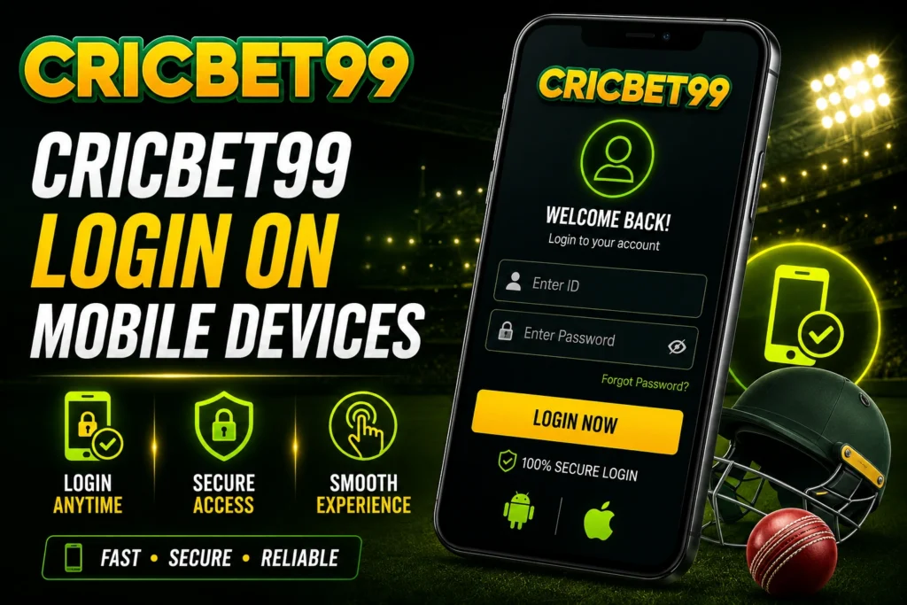 Cricbet99 Login on Mobile Devices