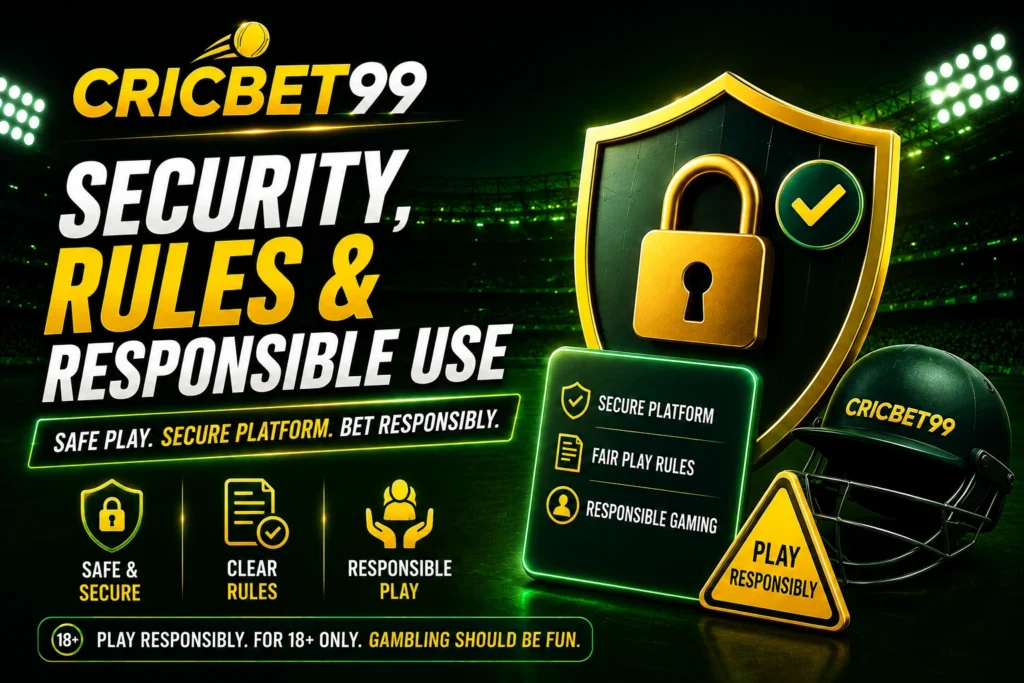 Cricbet99: Security, Rules & Responsible Use